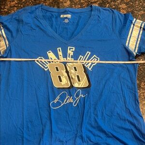 Dale Jr. 88 Blue V-Neck Tee